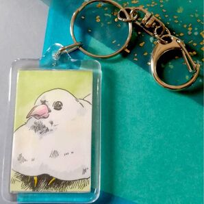 原画キーホルダー『もち』片面