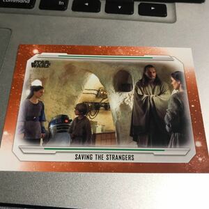 2019 topps スターウォーズ SKYWALKER SAGA アナキン パドメ クワイガンジン オレンジ