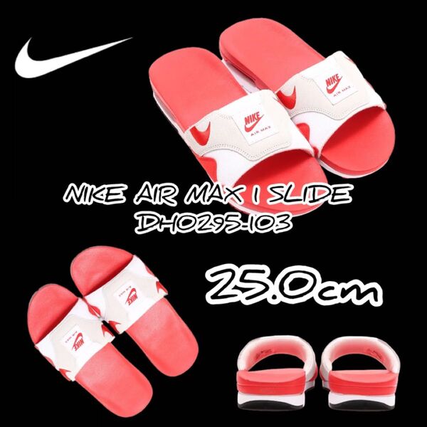 NIKE AIR MAX 1 SLIDE ナイキ エア マックス 1 スライドDH0295-103 25.0cm 箱なし