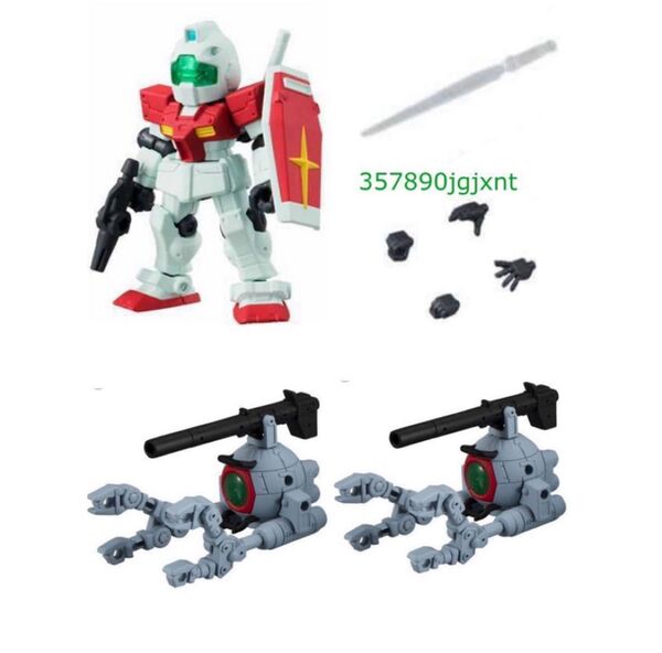 【新品】モビルスーツアンサンブル02&21①ジム②ボール×2個 ③ハンドパーツサーベル MOBILE SUIT ENSEMBLE