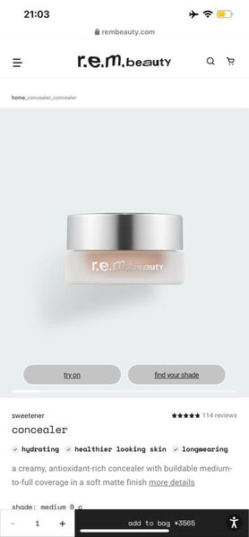 r.e.m.beauty concealer