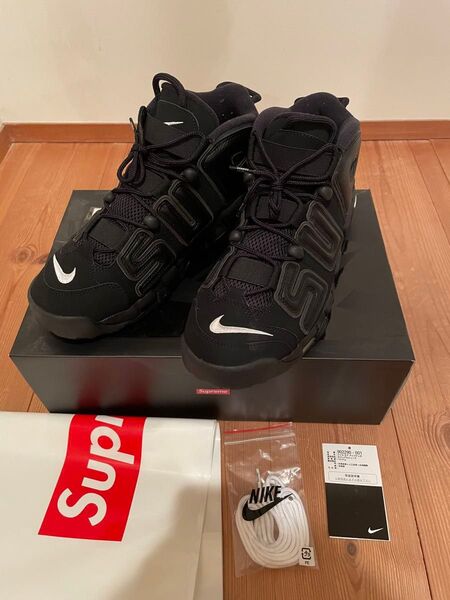 Supreme × Nike Air More Uptempo black