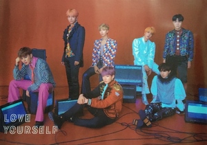 BTS 防弾少年団 韓国アルバム LOVE YOURSELF 結 ① 初回限定 ポスター 丸めて発送 即決 ジョングク V ジミン J-HOPE SUGA JIN RM