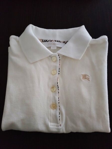 【美品】BURBERRY Londonバーバリーロンドン ロゴ入り 半袖ポロシャツ