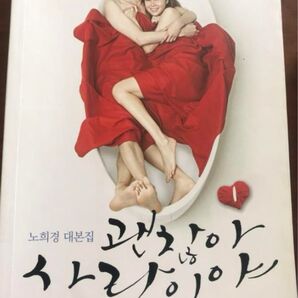 韓国ドラマ、大丈夫愛だ。( )の台本になります。韓国で購入しました。上下とあるようですが、上のみとなります。