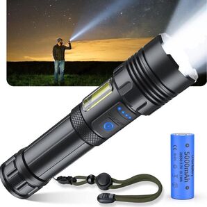 【超高輝度 XHP160LED】懐中電灯新品 5000mAh/3500ルーメン