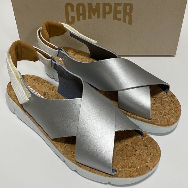新品 Camper Oruga カンペール サンダル シルバー 41
