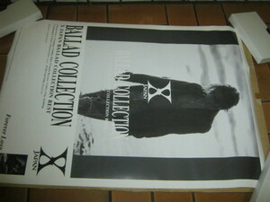 X エックス / BALLAD COLLECTION 発売告知ポスター X JAPAN YOSHIKI HIDE TOSH HEATH PATA