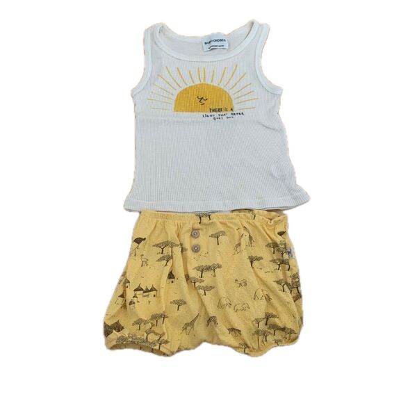 bobochoses RED CARIBOU セット ノースリーブ タンクトップ パンツ 上下セット 子供服 キッズ