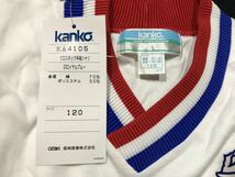 カンコー クロスネック 半袖Tシャツ 体操服 体育 運動 部活 体操着　　KANKO 120サイズ ホワイト 学校指定運動着 キッズ 子供服 早614_画像3