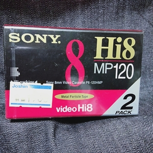 ジャンク未開封　2P6-120HIMP1　SONY　Hi8MP120　ハイエイト　記録テープ　2個入り