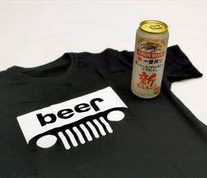 BEER JEEP ビール ジープ シャツ アウトドア フェス キャンプ インスタ GO OUT