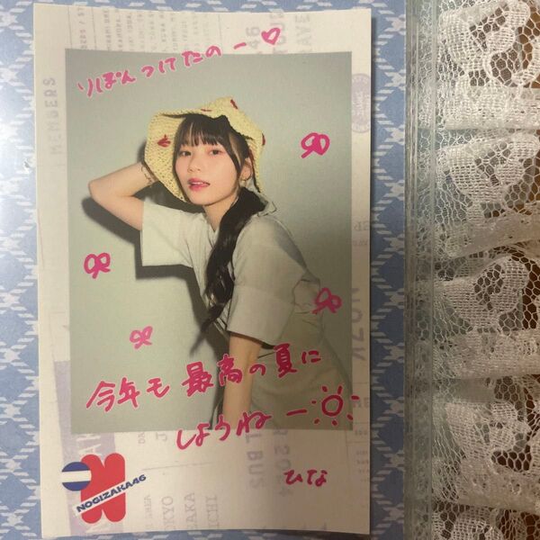 乃木坂46 カフェ 後期 特典 ポラロイド風ステッカー 岡本姫奈