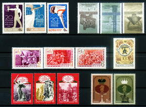 ★1965-1987年 ロシア 2次大戦の勝利35周年等 6セット 15種完 未使用切手(MNH)◆YA-26◆送料無料