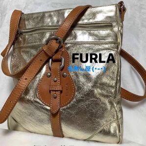 SALE! FURLA ショルダーバッグ ジュニュインレザー ショルダーバッグ 美品used♪