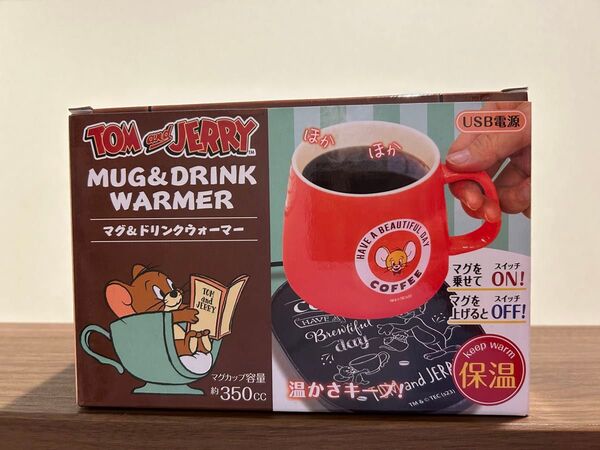 トムとジェリー マグ マグカップ ドリンクウォーマー 保温 USB