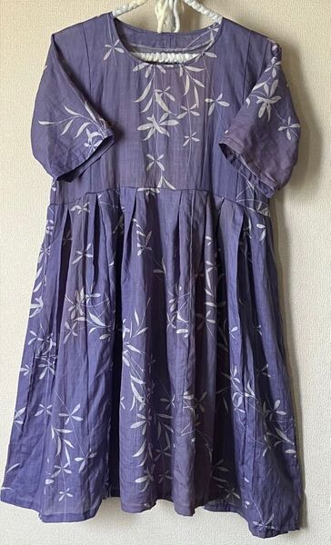 着物からワンピース 綿麻?