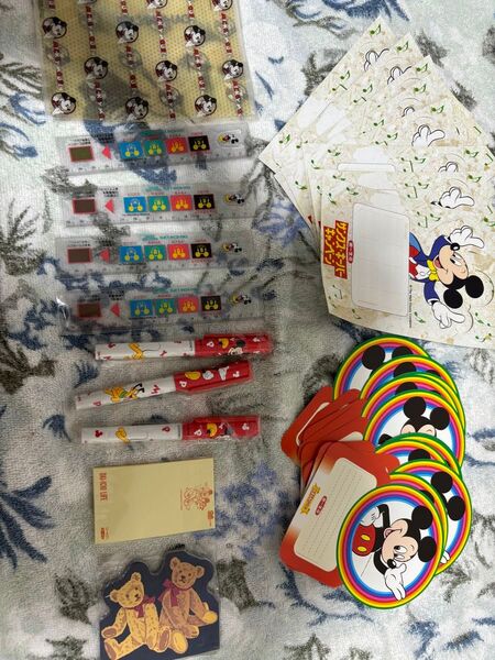 ミッキー ボールペン メモ帳 ブックカバー など まとめ