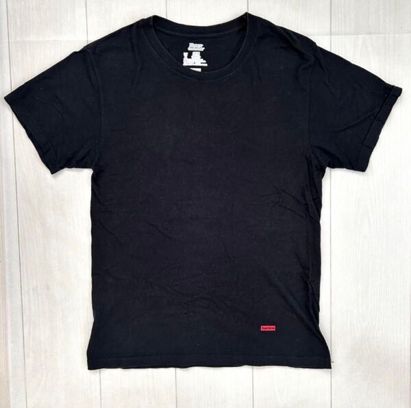 Spreme Hanes Tシャツ 半袖 黒 Mサイズ