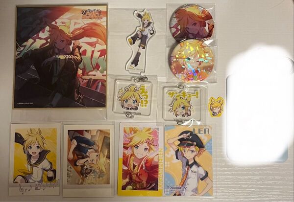 プロセカ 鏡音レン 色紙 缶バッジ ぱしゃこれ エピカ アクリルチャーム アクスタ