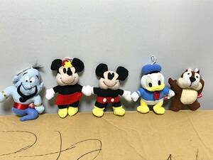 ディズニー マスコット ミッキー ミニー ドナルド ジーニー チップ コカコーラ おまけ ノベルティ ぬいぐるみ ストラップ リース