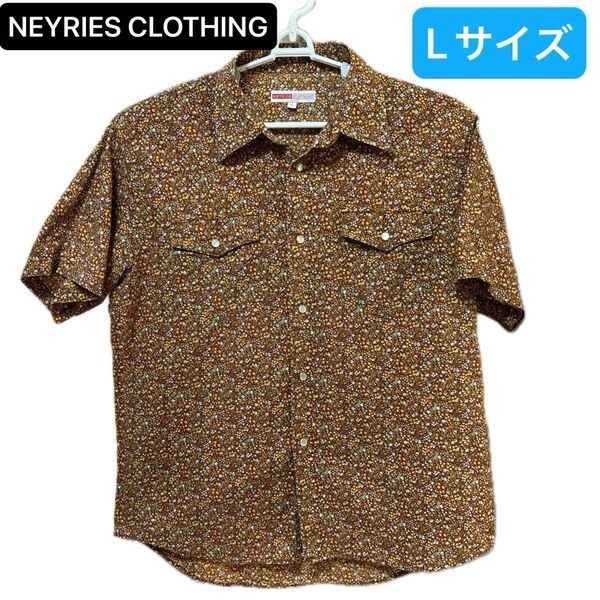 NEYRIES CLOTHING 半袖カジュアルシャツ メンズ Lサイズ アメカジ 古着