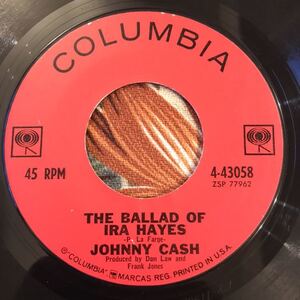 JOHNNY CASH US Original Promo 7inch THE BALLAD OF IRA HAYES