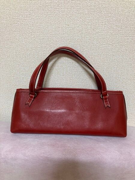 *バーバリーブルーレーベル* 希少 ハンドバッグ レッド 赤 美品
