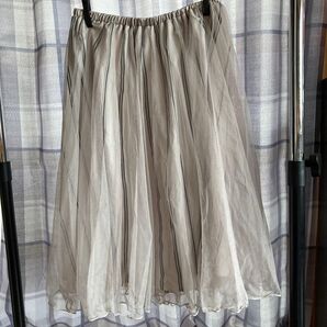 レトロ 30年前のチュールスカートウエストゴム