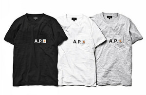 A.P.C. × Carhartt POCKET TEE カーハート Tシャツ 黒 [1]