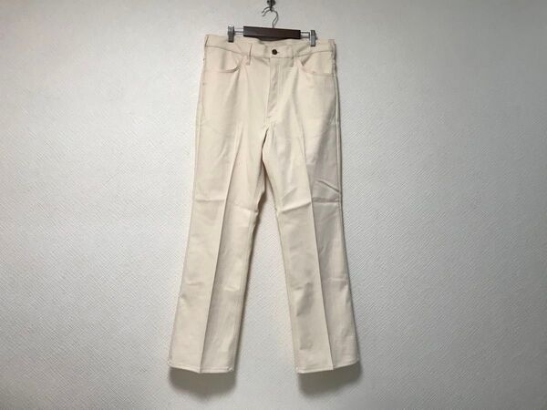 新品未使用本物ラングラーWranglerチノパンツサーフアメカジミリタリーゴルフビジネススーツメンズオフホワイト白L