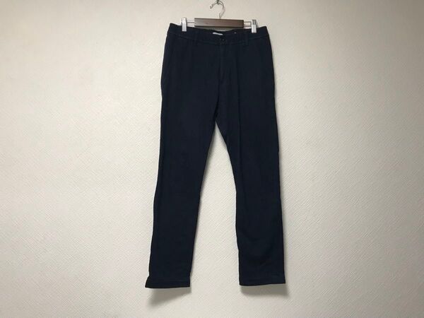 本物リデアルlideallコットンイージースウェットパンツサーフアメカジミリタリーゴルフビジネススーツメンズ紺ネイビーS日本製