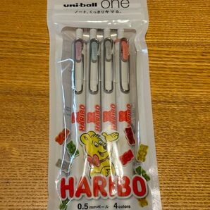 HARIBO ハリボーコラボ uni-ball one 0.5mm 4色セット 三菱鉛筆