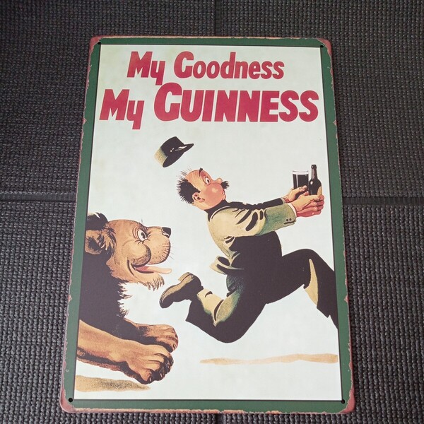■ブリキ看板 GUINNESS ギネスビール 世田谷ベース サインプレート アメリカン雑貨 アメリカン ②