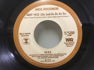 ★即決 War / Baby Face - Good Good Feelin 45/7 DIMITRI from PARIS MURO 