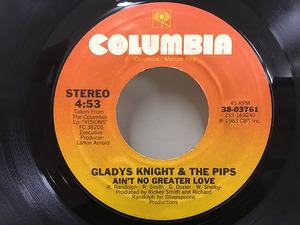 ★即決 Gladys Knight / Aint No Greater Love - Save the Overtime 45/7 