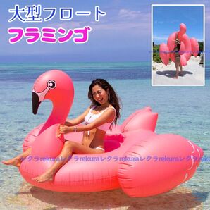 うきわ 浮き輪 フラミンゴ 特大フロート 海 プール インスタ映え 空気入れ付 ナイトプール 大人 かわいい ピンク