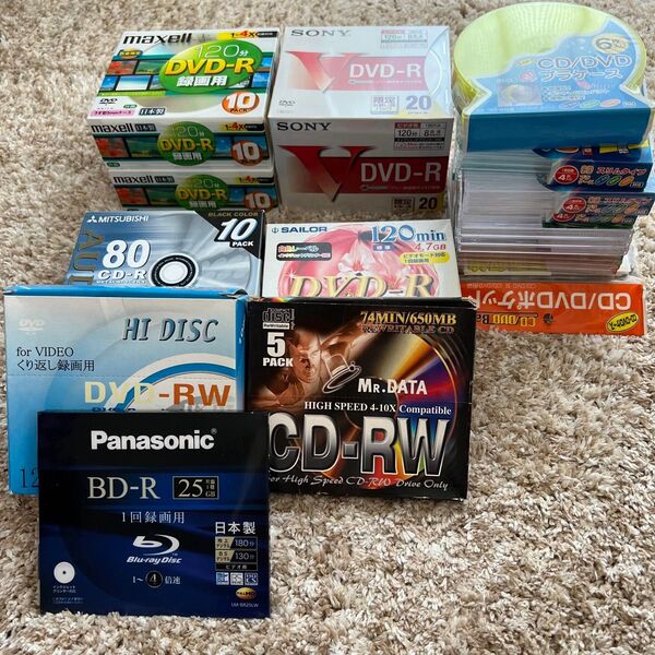 【未開封・開封済込】 DVD-R soxy maxell panasonic他