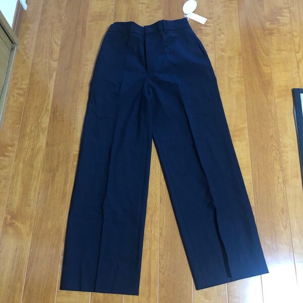 ボトムス パンツ ズボン ワイドパンツ カジュアル フォーマル 紺 洋服の青山 オフィス