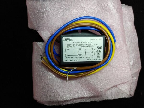 新品未使用 TDK Lambda ラムダ PBW-1206-33 電源ライン用EMCフィルタ 電力ラインフィルター ノイズフィルタ