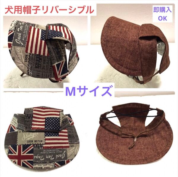犬用帽子 リバーシブル Mサイズ 即購入OK