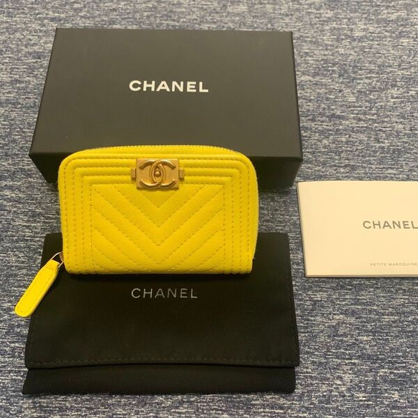CHANEL シャネル コインケース ラウンドファスナー コンパクト ウォレット コインケース