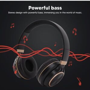 ワイヤレスヘッドホン 黒 Bluetooth ブラック 音楽 高音質 防水 軽量 コンパクト ヘッドホン ヘッドセット