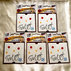 タトゥーシール 日本サポーター 5枚