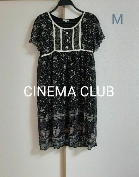 CINEMA CLUB 半袖ワンピース、チュニック(M)