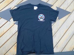 T-shits Tシャツ AYno64 GILDAN 黒　S 435TH FIGHTER SQUADRON DEADLY BLACK EAGLESRANDOLPH AFB,TX 米軍基地上着 古着　used AIRFORCE