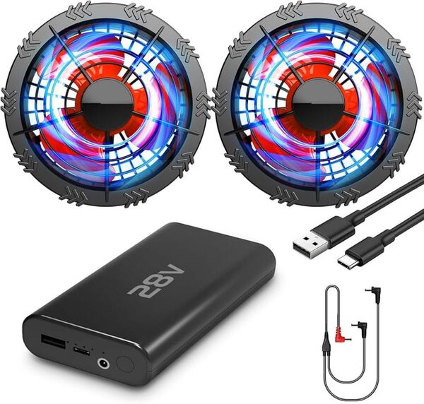 空調服ファンバッテリーセット 2024夏最新&業界超強 30000mAh