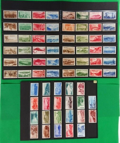 第1次国立公園/全70種/完品/極上美品/稀な逸品/NH/シミ無/糊艶最高/お値段以上品質/厳選品/カタ価131,490円№467