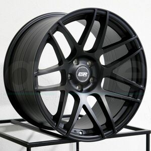 89【新品】4本 ESR RF01 18インチ 8.5J ET+30 5穴 PCD100 マットブラック BBS LM RG RI RE RG RS JDM USDM ヘラフラ ssr work プリウス等に