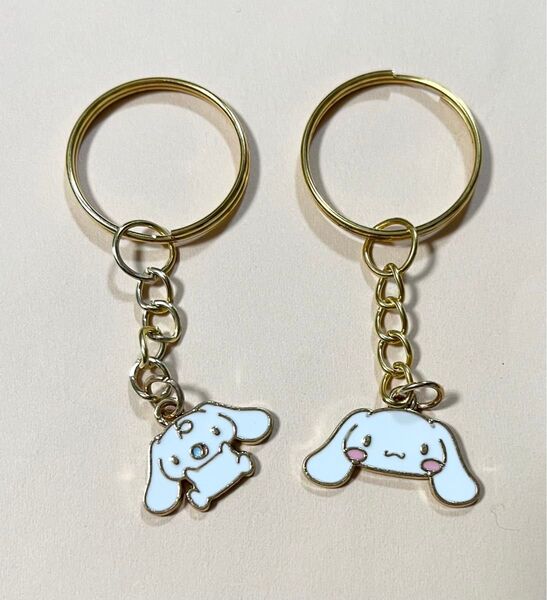 【200円OFFクーポンご利用で300円】サンリオキャラクターズシナモロール&みるく ペアセットキーホルダー 2個セット